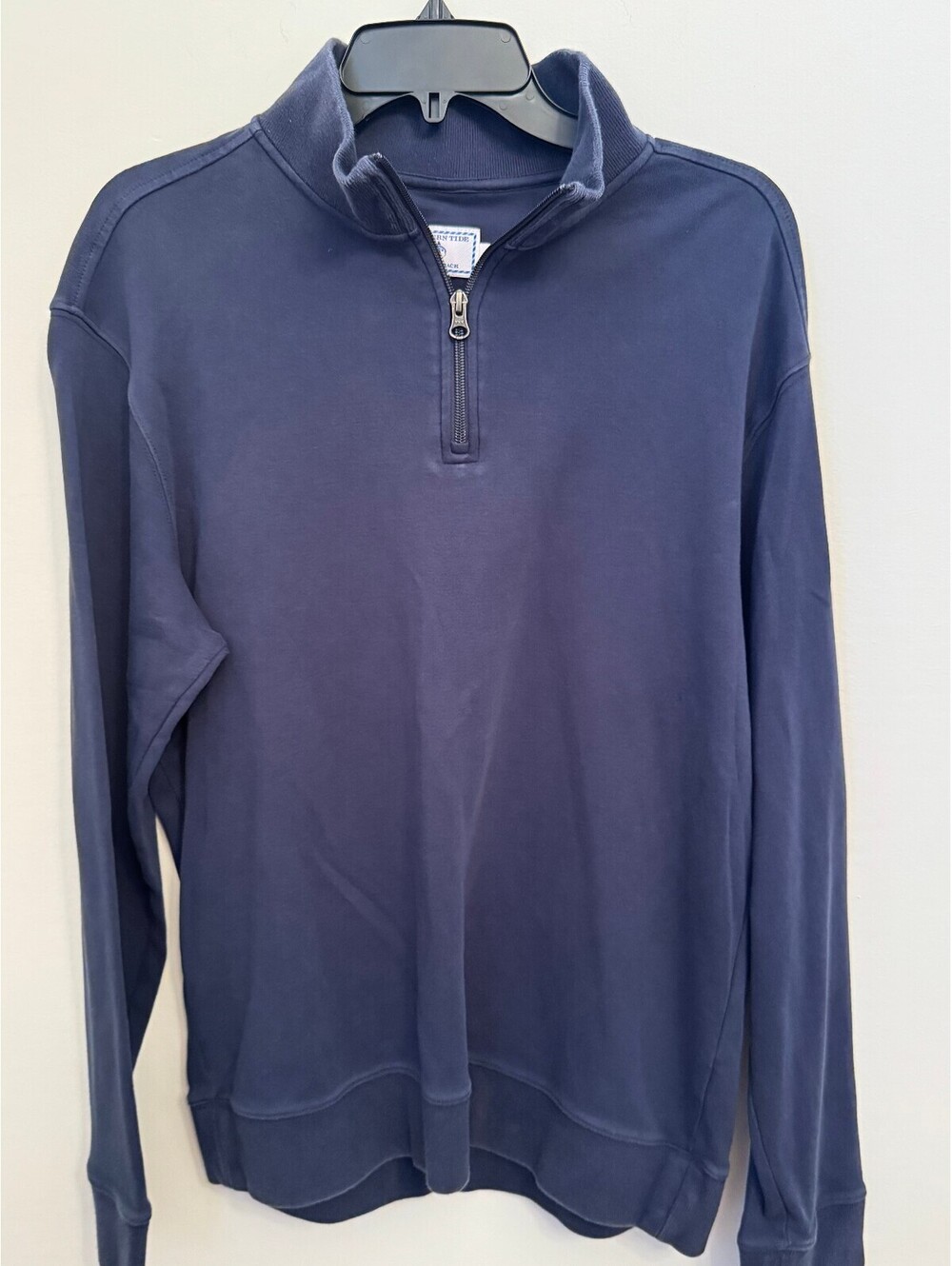 Southern Tide navy quarter-zip pullover